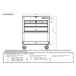 Husky 33 In. 4-Drawer Stainless Steel Mechanics Cart -Husky Shop stainless steel tool carts houc3304jx1 31 1000