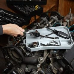 Husky 11.25 In. X 7.5 In. Silicone Tool Holder Mat -Husky Shop tool storage accessories hstmat c3 1000