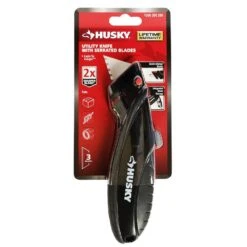 Husky Quick Change Serrated Utility Knife -Husky Shop utility knives hky00009 40 1000