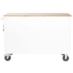 Husky Modular Tool Storage 52 In. W White Mobile Workbench Cabinet -Husky Shop white husky mobile workbenches h52mwc10modwht 66 1000
