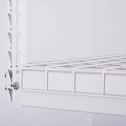 Husky 97.5 In. W X 43.75 In. H X 48 In. D Adjustable Height Metal Heavy-Duty Overhead Garage Storage Rack In White -Husky Shop white husky overhead garage storage acr4896w p 44 1000